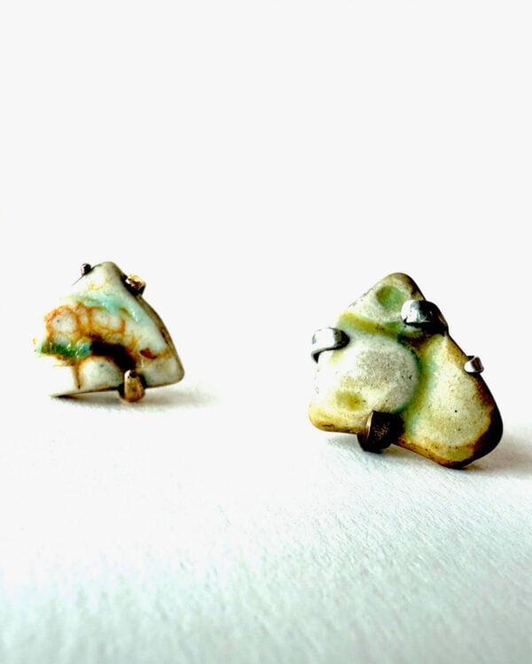 Found Ceramic Studs