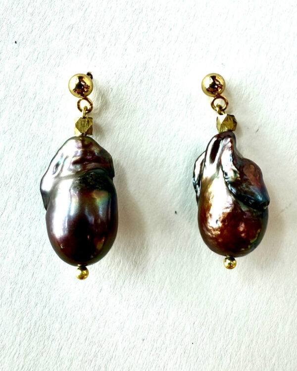 Gasoline Pearl Earrings